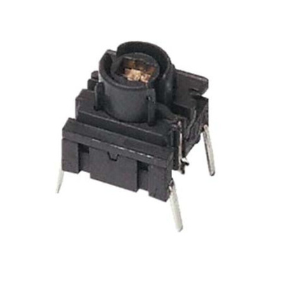 IP67 Yellow Push Button Tactile Switch, SPST 50 mA @ 24 V dc