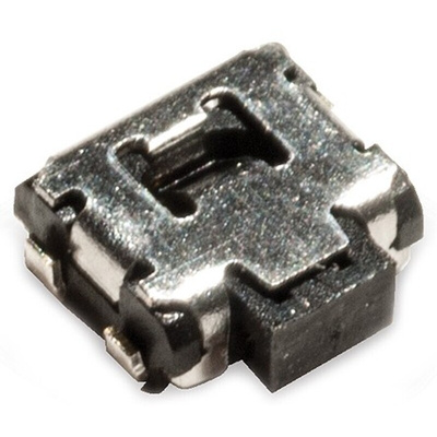 IP40 Black Button Tactile Switch, SPST 50 mA 1.7mm Surface Mount