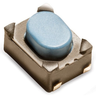 IP40 Black Button Tactile Switch, SPST 50 mA 3mm Surface Mount