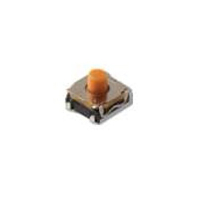 IP67 Yellow Button Tactile Switch, SPST 50 mA 3.3 (Dia.)mm Surface Mount