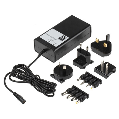 RS PRO Battery Pack Charger For NiCd, NiMH Battery Pack 1 → 10 Cell with AUS, EU, UK, USA plug