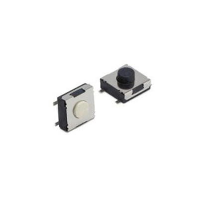 Black Tactile Switch, SPST 50 mA 5mm Through Hole