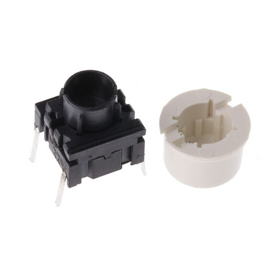 IP67 White Tact Switch, SPST 50 mA @ 24 V dc