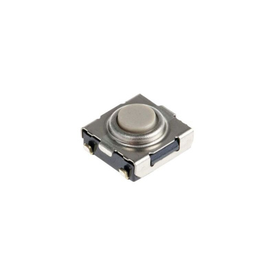 IP67 Ivory Plunger Tactile Switch, SPST 50 mA 1.1mm Surface Mount