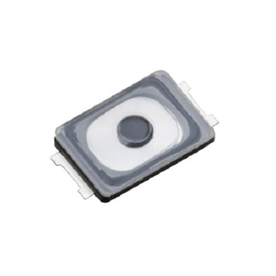 IP67 Black Push Plate Tactile Switch, SPST 20 mA Surface Mount