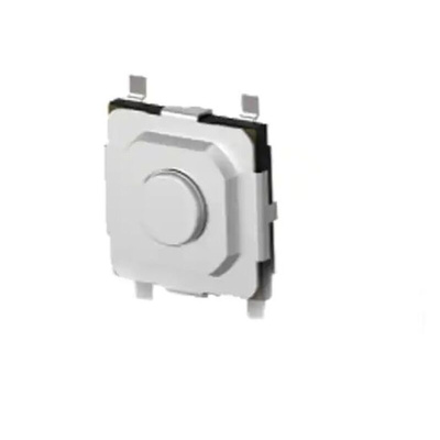 Black Round Button Tactile Switch, SPST 50 mA Surface Mount