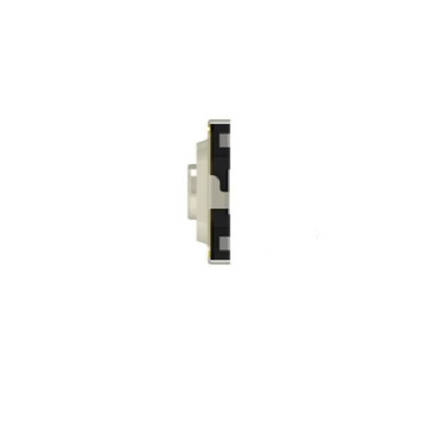 Black Round Button Tactile Switch, SPST 50 mA Surface Mount