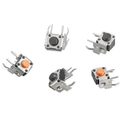 Pink Round Tactile Switch, SPST 50 mA 8.35mm Through Hole