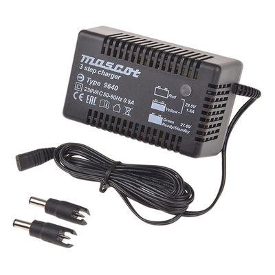 9640000067 | Mascot Battery Charger For Lead Acid 24V 1.5A with UK plug