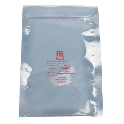 RS PRO Static Shielding Bag 102mm(W)x 152mm(L)