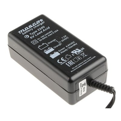 2240000059 | Mascot Battery Charger For Lead Acid 6V 1.3A