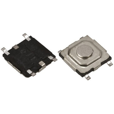 Tactile Switch, SPST 50 mA @ 12 V dc