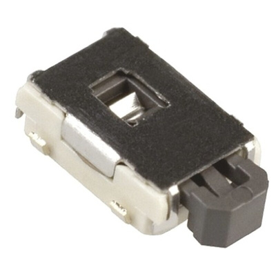 Black Push Plate Tactile Switch, SPST 50 mA @ 12 V dc 1.8mm