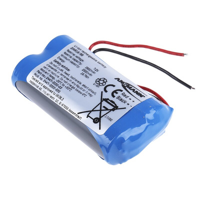 2447-3002 | Ansmann 7.2V Lithium-Ion Rechargeable Battery Pack, 2.6Ah - Pack of 1