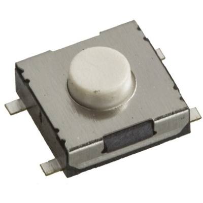 White Tactile Switch, SPST 50 mA @ 12 V dc 0.5mm Surface Mount