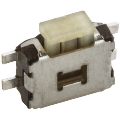 White Tactile Switch, SPST 50 mA @ 12 V dc 2.6mm Surface Mount