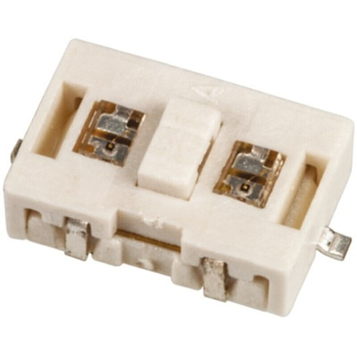 Clear Tactile Switch, SPST 50 mA @ 12 V dc 0.5mm Surface Mount