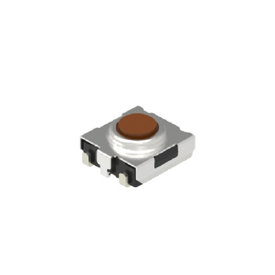 Brown Button Tactile Switch, SPST 50 mA 1.05mm Surface Mount