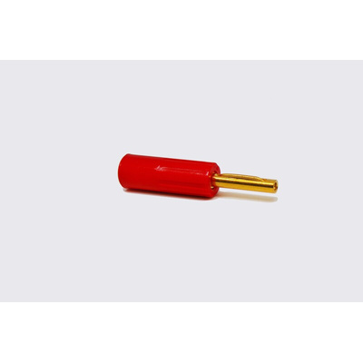 RS PRO Red Male Banana Connectors - Solder Termination, 50V, 16A