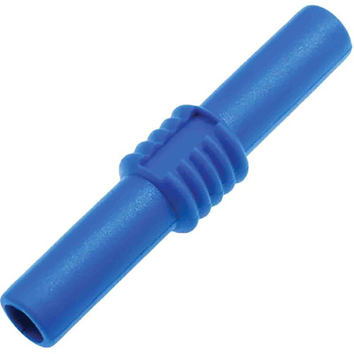 RS PRO Blue, Female Banana Coupler With Brass contacts and Nickel Plated