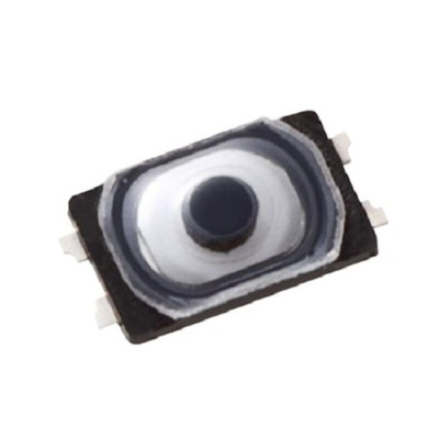 IP67 Black Push Plate Tactile Switch, SPST 20 mA Surface Mount