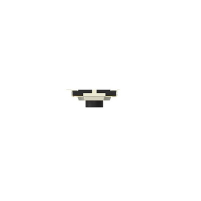 Black Round Button Tactile Switch, SPST 50 mA Surface Mount