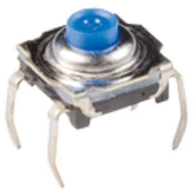 IP60 Silver Standard Tactile Switch, SPST 50 mA Surface Mount