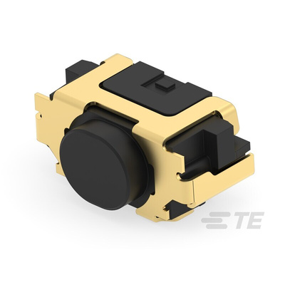 Black Cap Tactile Switch, SPST 50mA 2.1mm Surface Mount