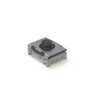 Black Momentary Tactile Switch, 1 NO 100mA 6.4mm PCB