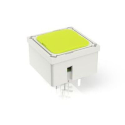 Yellow Momentary Tactile Switch, 1 NO 250mA 15mm PCB