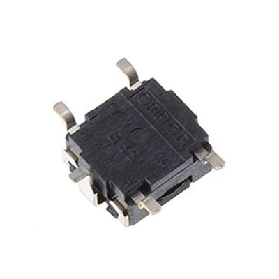 Button Tactile Switch, SPST 50 mA @ 24 V dc 0.8mm Through Hole