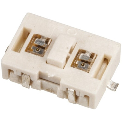 Clear Tactile Switch, SPST 50 mA @ 12 V dc 0.5mm Surface Mount