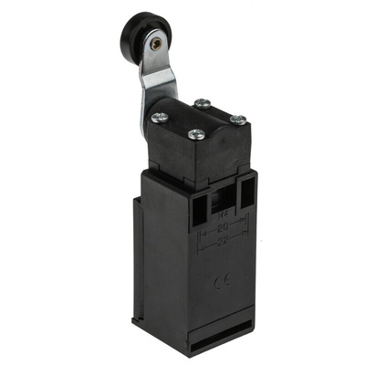 RS PRO Roller Lever Limit Switch, NO/NC, IP65, DPST, Thermoplastic Housing, 400V ac Max, 4A Max
