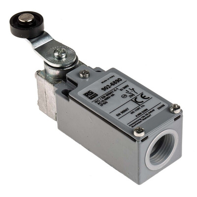 RS PRO Roller Lever Limit Switch, NO/NC, IP66, DPST, Zinc Alloy Housing, 400V ac Max, 10A Max