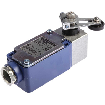 Telemecanique Sensors OsiSense XC Series Roller Lever Limit Switch, IP65, Metal Housing, 240V ac Max, 10A Max