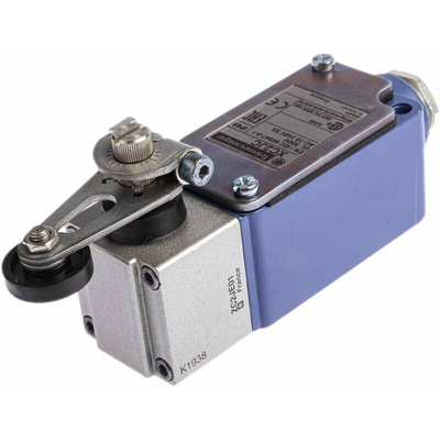 Telemecanique Sensors OsiSense XC Series Roller Lever Limit Switch, IP65, Metal Housing, 240V ac Max, 10A Max