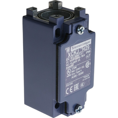 Telemecanique Sensors OsiSense XC Series Plunger Limit Switch, NO/NC, IP66, SPDT, Metal Housing, 600V ac Max, 10A Max