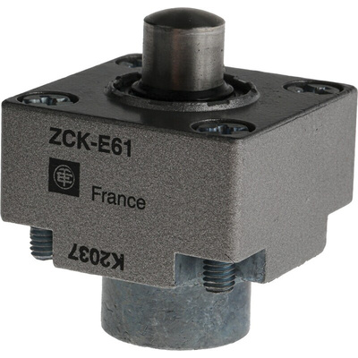 Telemecanique Sensors OsiSense XC Series Plunger Limit Switch, NO/NC, IP66, SPDT, Metal Housing, 600V ac Max, 10A Max
