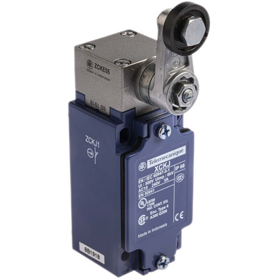 Telemecanique Sensors OsiSense XC Series Lever Limit Switch, NO/NC, IP66, SPDT, Metal Housing, 600V ac Max, 10A Max
