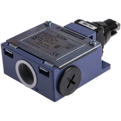 Telemecanique Sensors OsiSense XC Series Roller Plunger Limit Switch, NO/NC, IP66, DP, Zinc Alloy Housing, 240V ac Max,