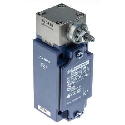 Telemecanique Sensors OsiSense XC Series Lever Limit Switch, NO/NC, IP66, SPDT, Zinc Alloy Housing, 240V ac Max, 10A Max