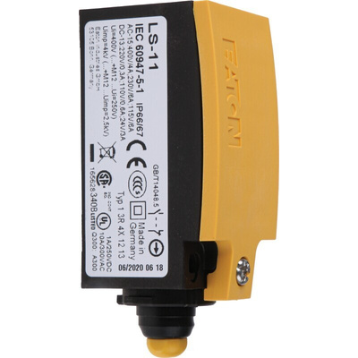 Eaton LS-Titan Series Plunger Limit Switch, NO/NC, IP66, IP67, Plastic Housing, 415V ac Max, 6A Max