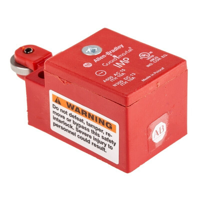Allen Bradley 440P Series Roller Interlock Switch, NO/NC, IP30, Polybutylene Terephthalate (PBT) Housing