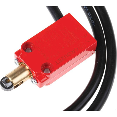Crouzet Plunger Limit Switch, NO/NC, IP66, IP67, Metal Housing, 240V ac Max, 6A Max