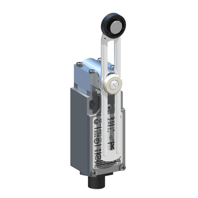 RS PRO Roller Lever Limit Switch, NO/NC, IP66, DPST, Metal Housing, 400V ac Max, 10A Max