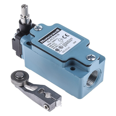 Honeywell GLA Series Roller Lever Limit Switch, NO/NC, IP67, SPDT, Die Cast Zinc Housing, 600V ac Max, 6A Max