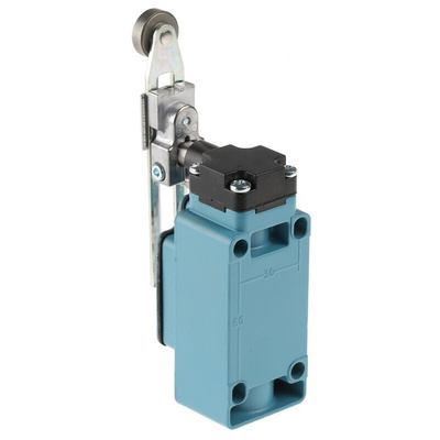 Honeywell GLA Series Adjustable Roller Lever Limit Switch, NO/NC, IP67, SPDT, Die Cast Zinc Housing, 600V ac Max, 10A