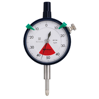 Mitutoyo 2900S-10Metric Dial Indicator, 0.08 mm Measurement Range, 0.001 mm Resolution