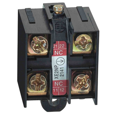 Telemecanique Sensors Limit Switch Contact Block, XE2N, 2NC