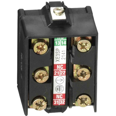 Telemecanique Sensors Limit Switch Contact Block, OsiSense XC, 1NO, 2NC